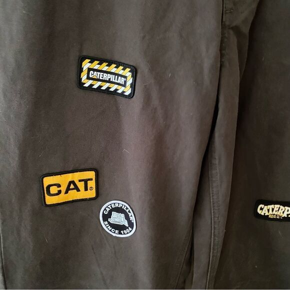 NWT CAT Caterpillar UO Exclusive patched carpenter pants men’s baggy 34 / 32 - Picture 12 of 13
